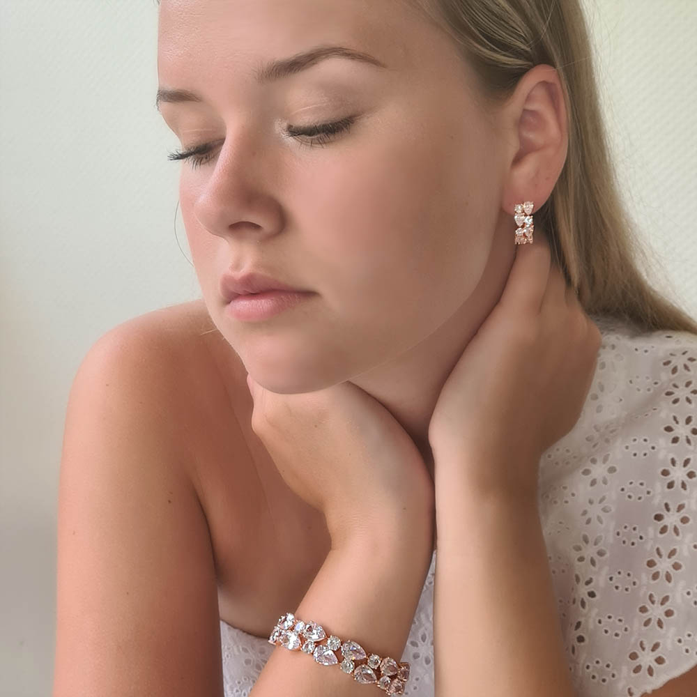 Swarovski Oorbellen Rose Swarovski Oorbellen Rose